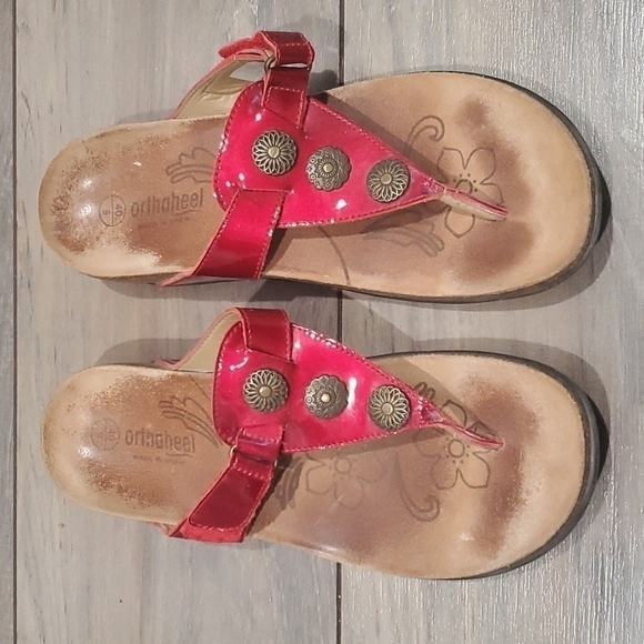 Vionic Orthoheel Women Comfort sandals flip flop thong flats shoes sz 9 - Picture 3 of 11